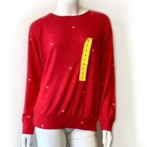 Buffalo Bitton Printed Hearts Knit Top 🌻